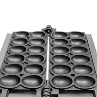 Machine à gaufres œuf souriant, équipement de cuisson pour snacks, gaufrier visage souriant