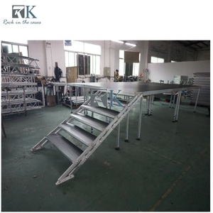 Heavy Duty Adjustable Removable Moving Aluminum Folding Rectangle Portable Event Modular Assembling Stage <b>Platform</b> Stage - Product Image 2
