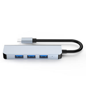 Estación de acoplamiento tipo C multifunción Hub cuatro en uno de alta velocidad para <span class=keywords><strong>Huawei</strong></span> para Apple Macbook USB 3,0 interfaz USB C - Product Image 4