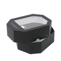 Boîte Cadeau Octogonale de Luxe Personnalisée pour Gâteaux de Lune, Embossée à Chaud Doré, Emballage Écologique avec Fermeture Magnétique pour Chocolats – Vente en Gros
