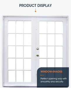 Economic And Beautiful UPVC Profile Kitchen Double Tempered Glass Casement Windows - Product Image 2