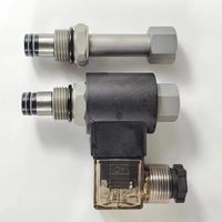Válvula de cartucho electromagnética de acero fundido SV-08/SV-10/SV-12 para elevación y alivio de presión, con rosca hidráulica y flujo de 1 GPM