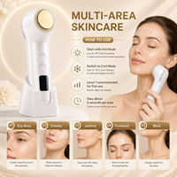 Appareil de beauté portatif chaud/froid KKS pour le raffermissement de la peau et le lifting du visage avec prise britannique