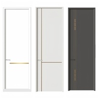 Portes d'hôtel modernes personnalisées en bois HDF massif, minimalistes, écologiques, imperméables, anti-termites, insonorisées