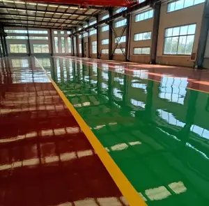 Hualong epoxy resin chống trầy xước tự san phẳng sơn sàn nhà kho