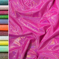 Tissu holographique Mystique Or Radiant extensible dans les 4 sens à effet irisé pour vêtements de performance de gymnastique et tissus de jupes de danse