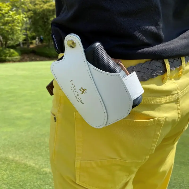 कस्टम लोगो दूरी मापने के उपकरण धारक पु चमड़े गोल्फ Rangefinder प्रकरण बैग कवर