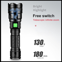 Ledun-lampe De Poche Longue Portee LED Senter Kemah Luar Ruangan Mini Lumens Tinggi Linterna Senter Led Mini Isi Ulang