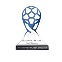 Trofeo Acrílico del Jugador del Año de Fútbol |   Premio Deportivo Grabado |   Placa de Reconocimiento Transparente y Pulida, Duradera, para Empresas