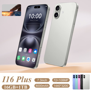 2025 mới I16 cộng với 6.7-inch điện thoại thông minh mở khóa với <span class=keywords><strong>Dual</strong></span> <span class=keywords><strong>Sim</strong></span> 16GB + 1t 256GB Rom <span class=keywords><strong>2G</strong></span> <span class=keywords><strong>RAM</strong></span> mới nóng bán - Product Image 4