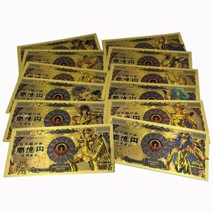 ธนบัตรฟอยล์ทองคำ24K,ส่งฟรีอะนิเมะญี่ปุ่นเซนต์เซย่า100ล้านเยน - Product Image 2