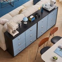 Meuble de bar élégant et moderne en acier, buffet de rangement, commode à tiroirs, écologique, grande capacité, 6+ tiroirs
