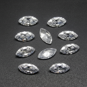 มาร์ควิซเจียระไนห้องแล็บขนาด3*5มม. เพชรทรงหลวมสี VS1ชัดเจนสำหรับเครื่องประดับส่งออกจากอินเดีย - Product Image 1