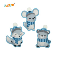 Jouet en peluche couineur pour chien Famipet, design animal mignon sur le thème de l'hiver, doux et froissé, vente en gros du fabricant