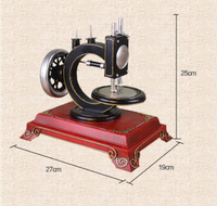 Modèle de machine à coudre en fer moderne, ornement décoratif artisanal pour cafés, magasins de vêtements, ouvertures, Tiejiangjun Thanksgiving