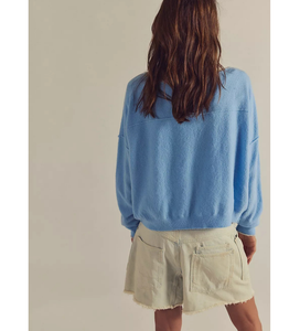 Maglione Popolare in Lana Merino e Poliestere, Modello ODM, Blu, Morbido, con Spalle Scivolate, per Ragazze e Giovani Donne - Product Image 3