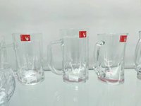 Chopes à bière en verre de haute qualité pack de verrerie à prix équitable Offre Spéciale tasse à bière avec poignée pour la maison et l'hôtel