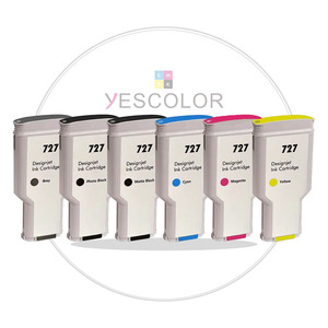 Yescolor Cao Cấp Tương Thích 727 Máy <span class=keywords><strong>In</strong></span> Phun Hộp Mực Cho HP C1q12a F9j79a F9j76a F9j77a F9j78a F9j80a B3p22a - Product Image 2