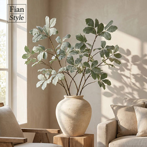 Rami artificiali alti e folli con foglie floccate per decorazioni architettoniche, matrimoni, Ringraziamento, vasi da terra e display commerciali - Product Image 4