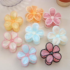 Pince à cheveux florale <span class=keywords><strong>Pastel</strong></span> pince à ressort coréenne femmes élégant oeuf fleur conception couleur bonbon épingle à cheveux pince arrière accessoire - Product Image 4