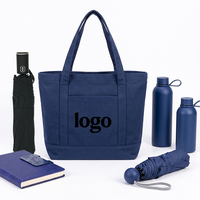 Ensemble cadeau promotionnel carnet et stylo, sac fourre-tout en toile personnalisable, bouteilles d'eau en acier inoxydable