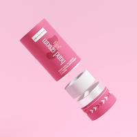 Boîte cylindrique en papier écologique, tube en papier rond personnalisé avec logo argenté estampé à chaud pour l'emballage de crème pour les mains cosmétique