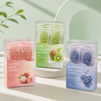 Boîte d'emballage personnalisée en plastique PET transparent pour bonbons gélifiés, fruits à mâcher, boîte en acétate