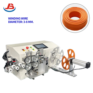 Équipement d'enroulement de câble à fibre optique entièrement automatique avec mesure de longueur, machine intelligente pour bobinage de câble 250 mm JB-N05, machine de coupe de fil - Product Image 4