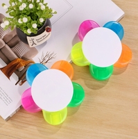 Stylo fluorescent à cinq couleurs, marqueur, surligneur, papeterie colorée pour étudiants, stylo à dessin à lignes colorées