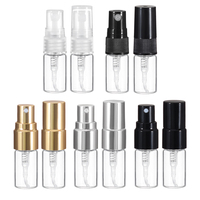 Flacons tubulaires en verre de 2ml 3ml 5ml 10ml avec pompe à vis en plastique Testeur de verre Bouteille de parfum Atomiseur de parfum portable