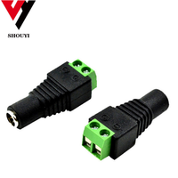 Connecteur de tube en plastique et métal, connecteur femelle BNC DC, connecteur de prise d'alimentation BNC DC pour système de vidéosurveillance