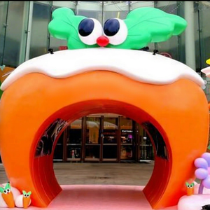 <b>Christmas</b> <b>Inflatable</b> Arch Balloon Entrance Ornament Oxford Cloth Holiday Party Decoration <b>Outdoor</b> Event Display - Product Image 1