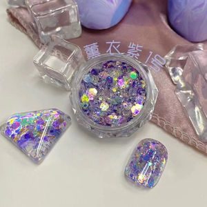 Lila Glitter Nail <span class=keywords><strong>Art</strong></span> Charms Pailletten Nail <span class=keywords><strong>Art</strong></span> Charms Glitter Kit - Product Image 1