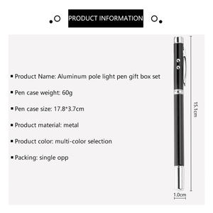 Stylo multifonction 5 en 1 IStapromo Gifts : pointeur rétractable télescopique, antenne, stylo magnétique, lampe torche LED, stylo à bille avec étui métallique - Product Image 3