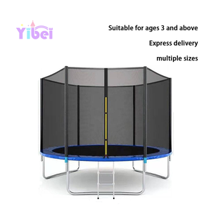 Trampolin Bulat Luar Ruangan & Dalam Ruangan Grosir 6-16 FT untuk Anak-anak dan Dewasa, Trampolin Lompat dengan Jaring Pengaman, Peralatan Kebugaran - Product Image 2