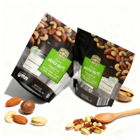 Emballage personnalisé pour pistaches, grains de café, aliments secs, matériau PET/PE (CPP), sac antistatique à fermeture éclair, pochette debout