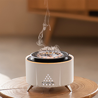 Diffuseur d'arômes AromaNnano Cool-Looking Jellyfish Mist 350ml, diffuseur d'arômes mignon avec LED RGB contrôlable par application pour usage domestique