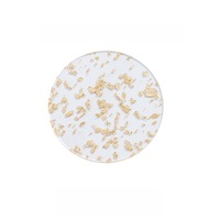 Sous-verre en acrylique BONITA YKL, isolant thermique, imperméable, avec feuille d'or, en résine, style nordique, forme irrégulière, créatif et luxueux