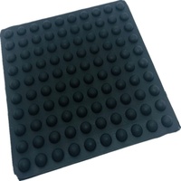 Patins de pare-chocs en caoutchouc auto-adhésifs carrés hauts noirs pieds en caoutchouc adhésifs pour l'électronique et la maison