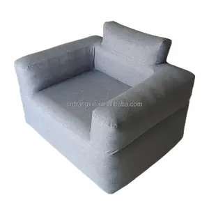 Sofá-cama inflável duplo de PVC personalizado de fábrica, sofá-cama dobrável para acampamento ao ar livre, sala de estar, festas e hotéis