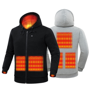 Sudadera con capucha térmica para hombre y mujer, sudadera térmica con capucha de algodón de 320 gramos con cremallera completa de peso pesado (unisex) - Product Image 1