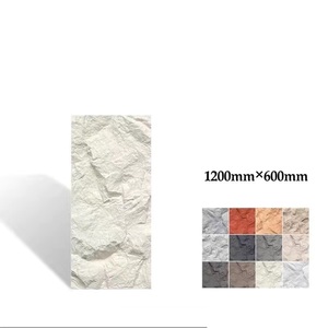 2025 thiết kế mới chất lượng cao PU trang trí bên ngoài bức tường xếp chồng lên nhau đá Bảng điều chỉnh phong cách hiện đại cho ứng dụng ngoài trời mô hình 3D - Product Image 1