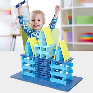 Wholesale Creative Assembly Wooden Kapla <b>Building</b> <b>Blocks</b> 40-Piece Animals Nature Educational Toy for Boys Girls 3 Years Old - Product Image 3
