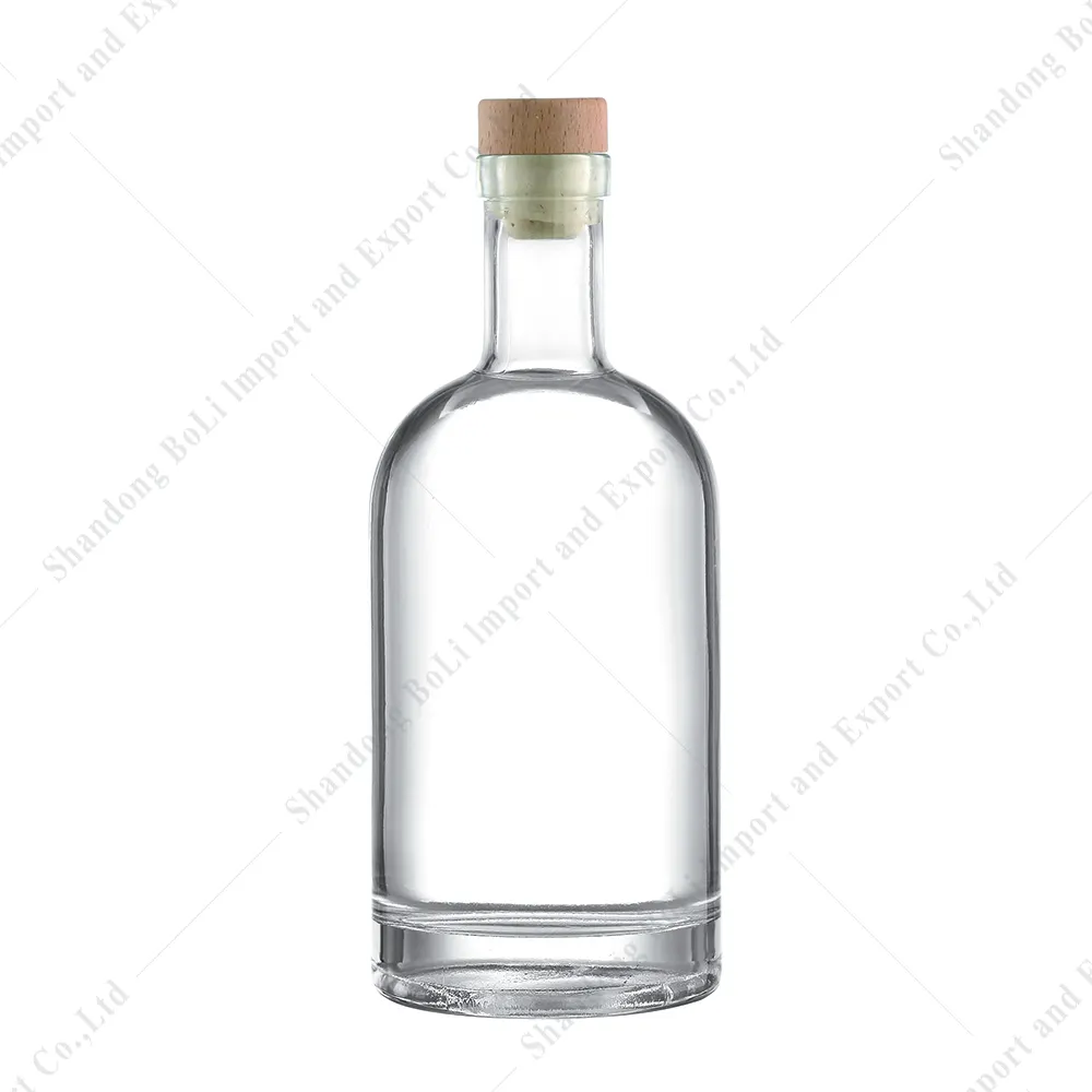 Creative Empty Flat Square Vodka Glass Bottle Whiskey Glass Bottle 750ml Absolute Gin Rum Glass Bottle Price