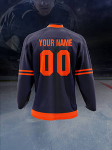 남여 공용 아이스 하키 저지 긴 소매 사용자 정의 이름 번호 열 전달 인쇄 100% 폴리에스터 빠른 건조 수분 위킹 - Product Image 5