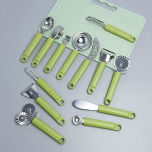 Multi-Functional Manual Stainless Steel 6-Piece Kitchen Tools Set Pizza Roller <b>Cutter</b> Corer Baking <b>Vegetable</b> Fruit - Product Image 3