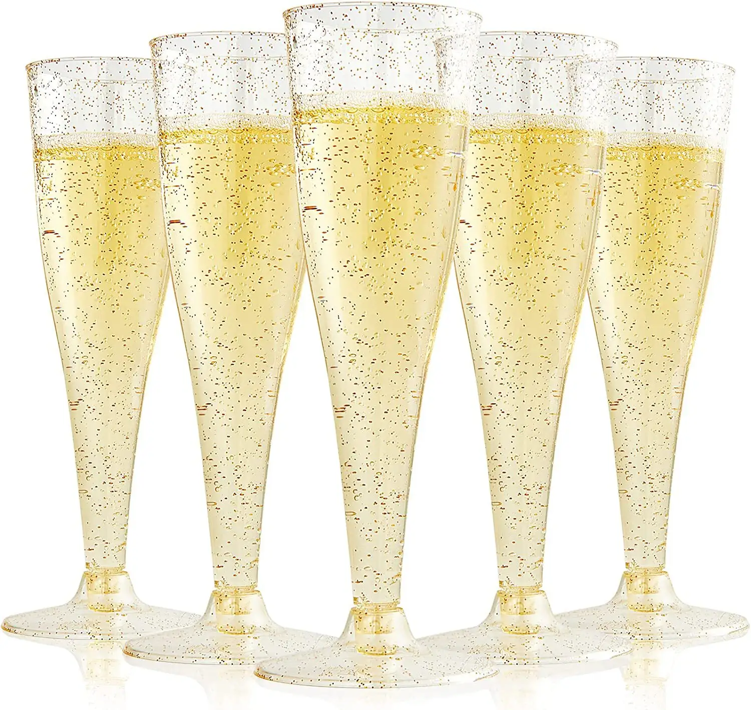 DD1091 डिस्पोजेबल 4.5OZ चमक पार्टी कॉकटेल शराब कप सजावट स्पष्ट टोस्टिंग वेडिंग चश्मा प्लास्टिक शैंपेन बांसुरी Goblets