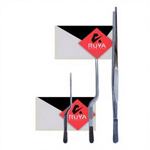 Pinzas de Cocina de Acero Inoxidable Color Plata, Resistentes al Calor, para Cocinar, Emplatar Alimentos, Juego de 3 Piezas, Rectas, 30 cm, CE - Product Image 1