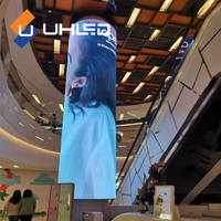 Nouveau design P3.076mm hd led écran module souple intérieur doux flexible led modules écran d'affichage incurvé