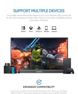 <span class=keywords><strong>Arzopa</strong></span> Z1RC |   Monitor Portátil IPS de 16 Pulgadas, 2.5K, 60hz, con 123% SRGB, el Mejor Monitor Portátil para Negocios - Product Image 5
